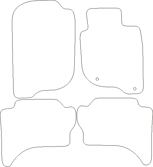 Mitsubishi L200 Double Cab Car Mats